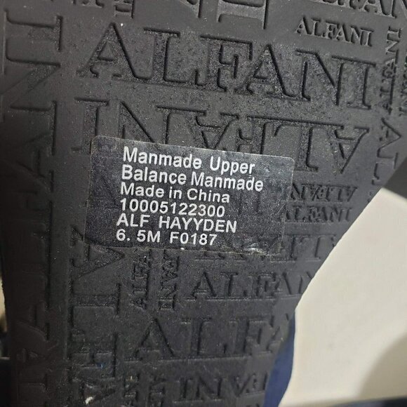 Alfani Womens Hayydenf Navy Open Toe Thong Slingback Buckle Flat Sandals Sz 6.5 - Picture 8 of 10